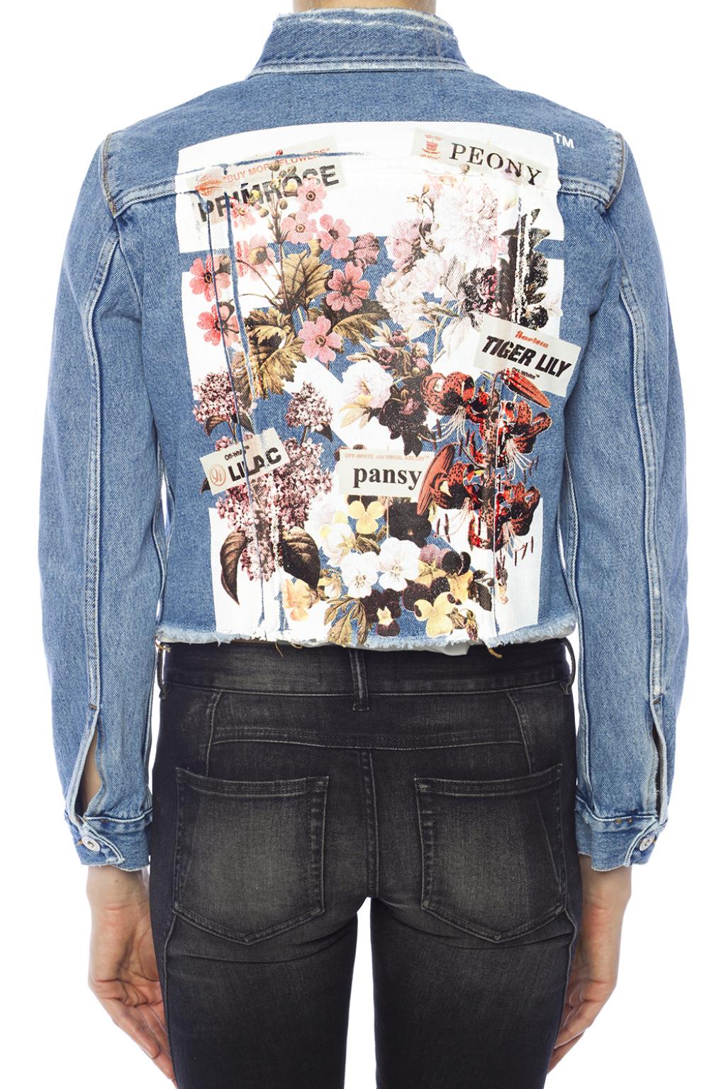 Off white multicolor deals denim jacket
